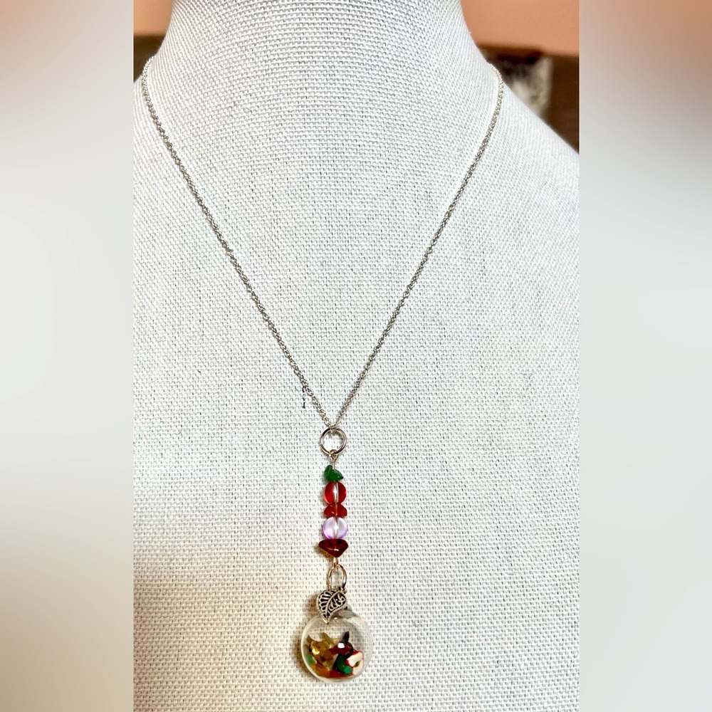 Fall Vibes Silver Chain Necklace